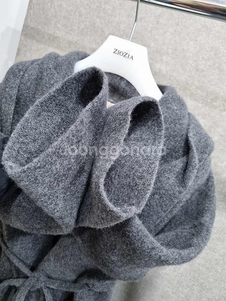 여성 55~66 릴리오 오일릴리 폭스 울 숄카라 니트 코트--2